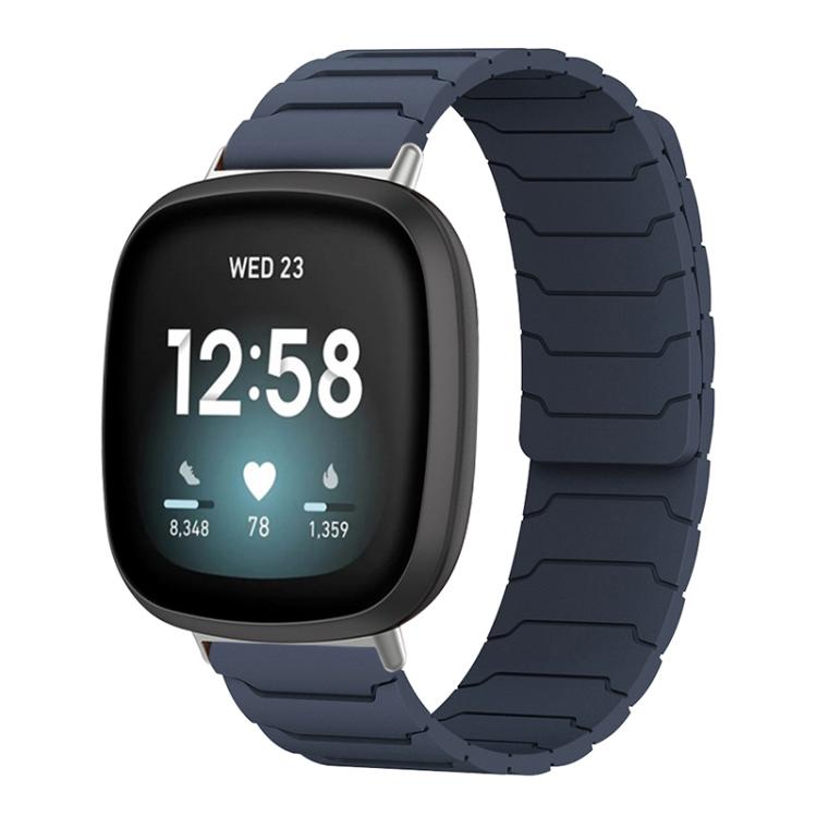 For Fitbit Versa 4 / 3 / Sense 2 / Sense xDfind Magnetic Silicone Watch Band