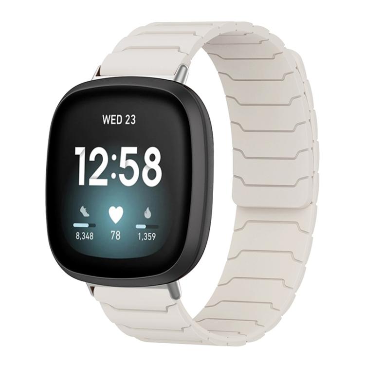 For Fitbit Versa 4 / 3 / Sense 2 / Sense xDfind Magnetic Silicone Watch Band
