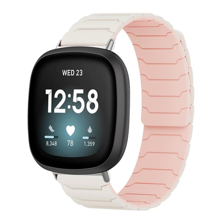 For Fitbit Versa 4 / 3 / Sense 2 / Sense xDfind Magnetic Silicone Watch Band