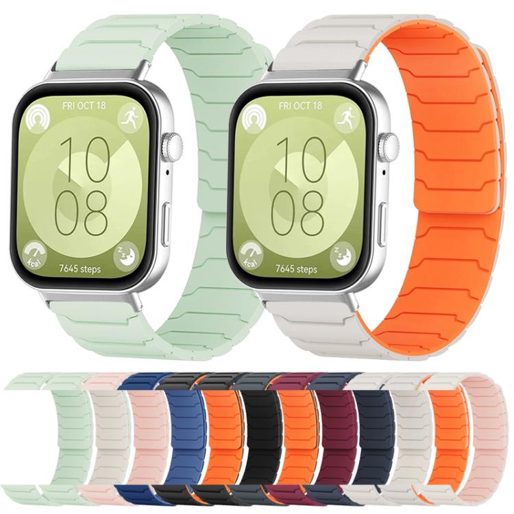 For Huawei Watch Fit4 / Fit4 Pro / Fit3 xDfind Magnetic Silicone Watch Band