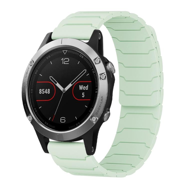 For Garmin Fenix 8/7/6/5 22mm xDfind Magnetic Silicone Watch Band