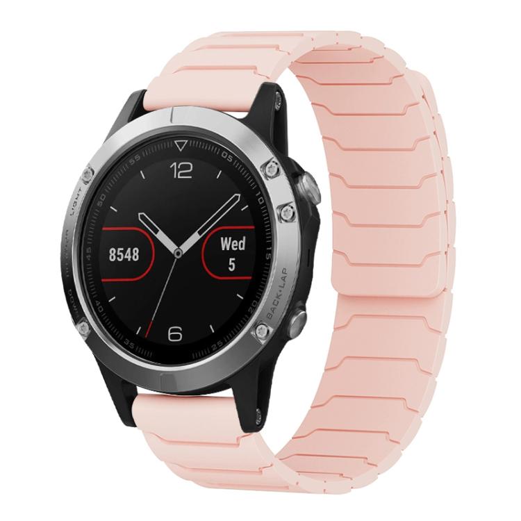 For Garmin Fenix 8/7/6/5 22mm xDfind Magnetic Silicone Watch Band