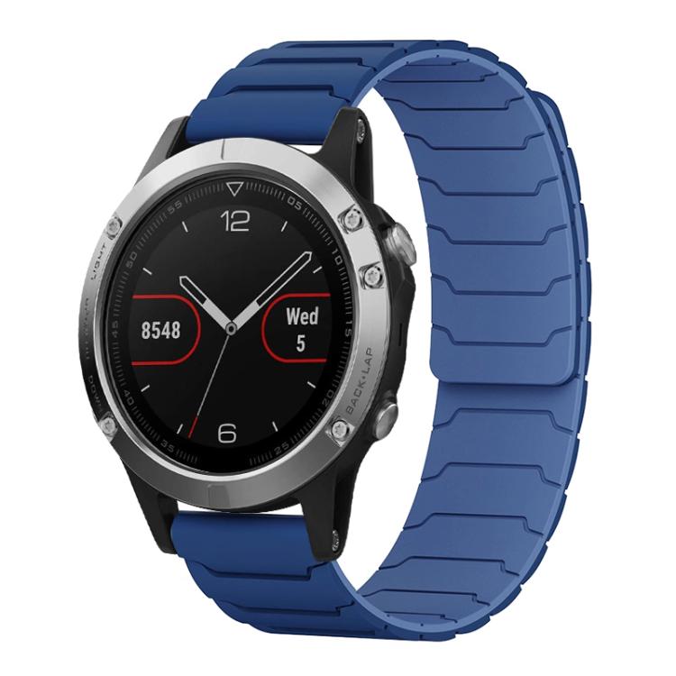 For Garmin Fenix 8/7/6/5 22mm xDfind Magnetic Silicone Watch Band