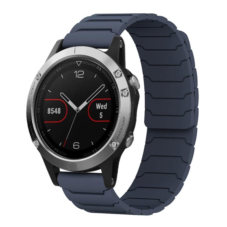 For Garmin Fenix 8/7/6/5 22mm xDfind Magnetic Silicone Watch Band