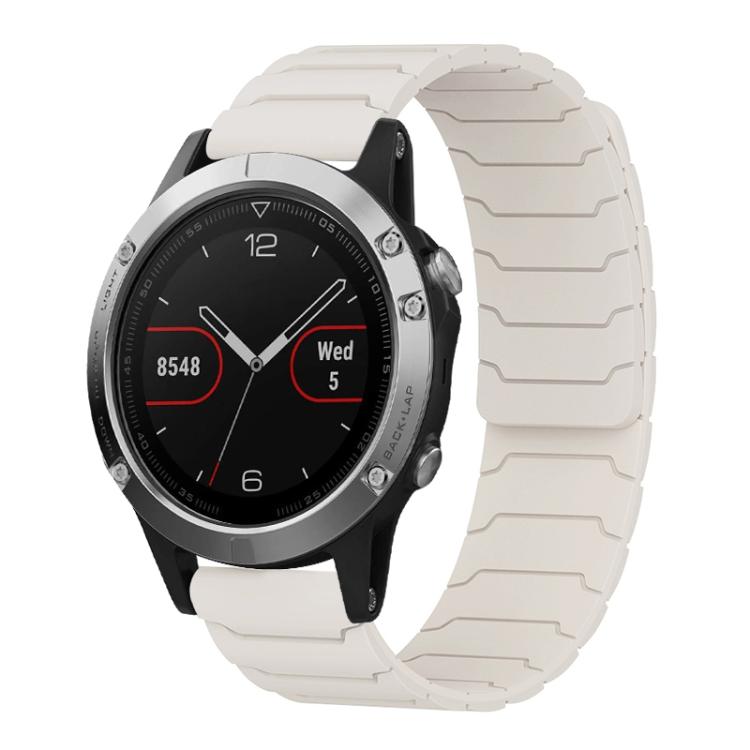 For Garmin Fenix 8/7/6/5 22mm xDfind Magnetic Silicone Watch Band