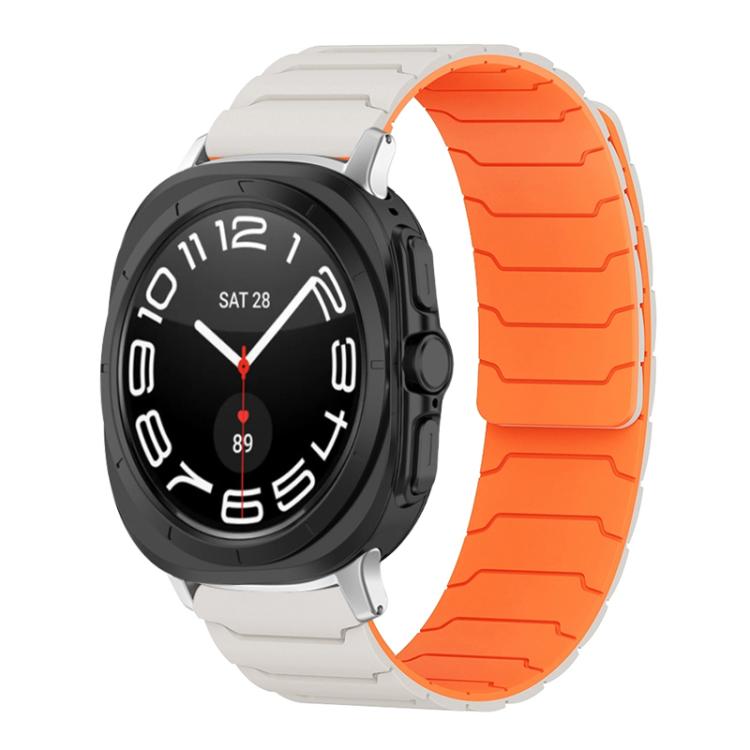 For Samsung Galaxy Watch Ultra / Ultra 2025 xDfind Magnetic Silicone Watch Band