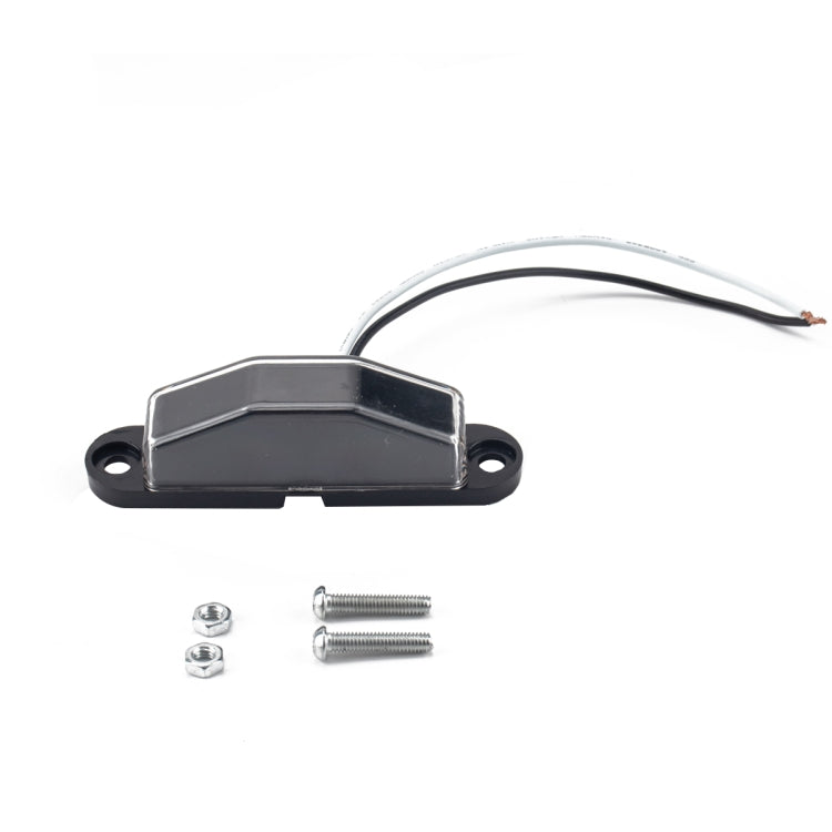 2 PCS Trailer / Truck F-type Long Strip 24LEDs Tail Light with License Plate Light Set