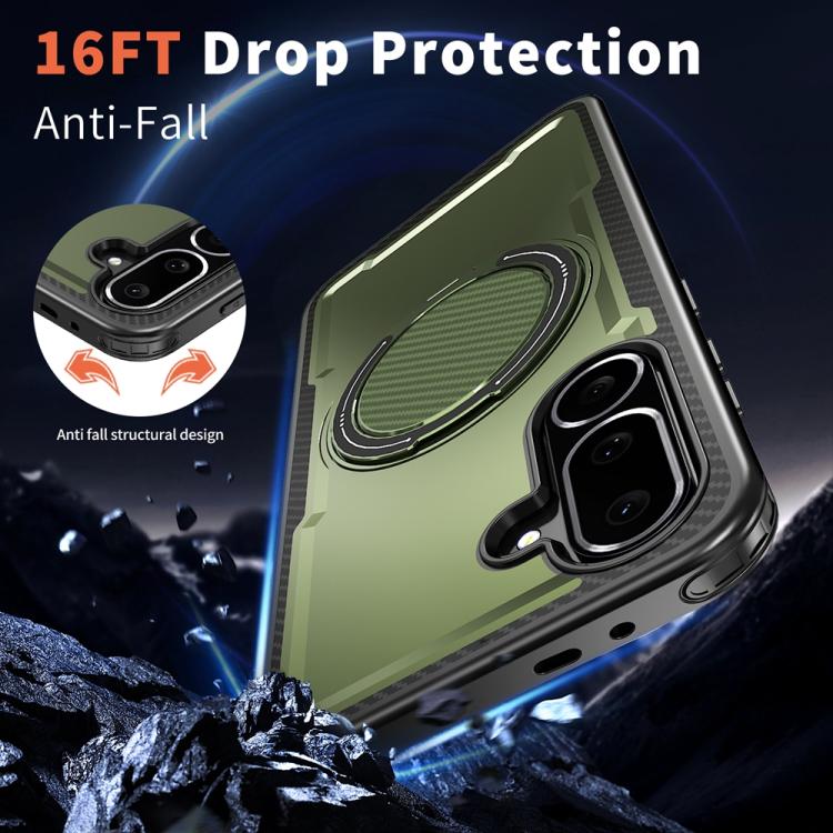 For Samsung Galaxy M56 5G / F56 5G Metal 360 Degree Rotation Holder MagSafe Phone Case