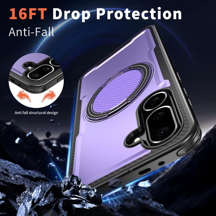 For Samsung Galaxy M56 5G / F56 5G Metal 360 Degree Rotation Holder MagSafe Phone Case
