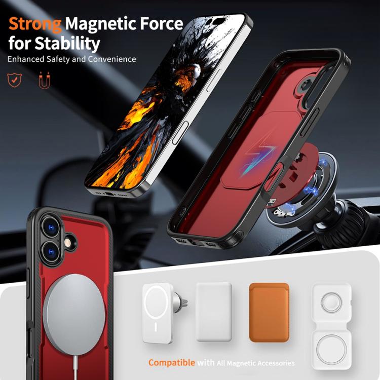 For iPhone 17 Metal 360 Degree Rotation Holder MagSafe Phone Case