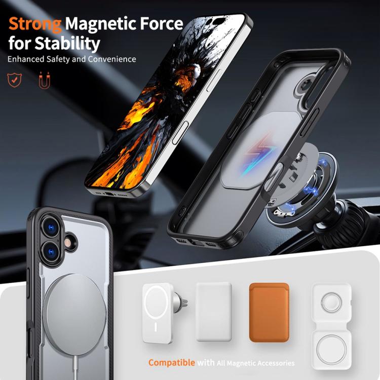 For iPhone 17 Metal 360 Degree Rotation Holder MagSafe Phone Case