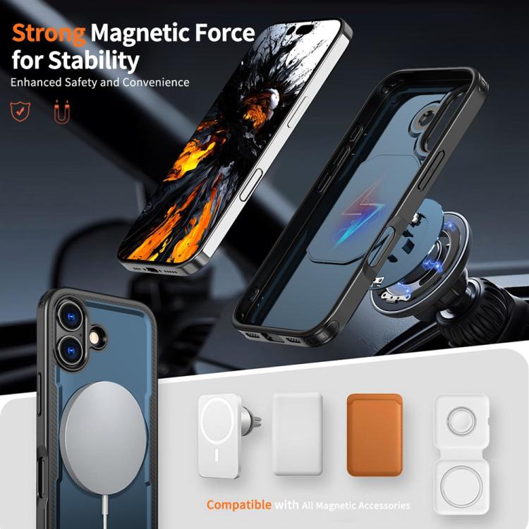 For iPhone 17 Metal 360 Degree Rotation Holder MagSafe Phone Case