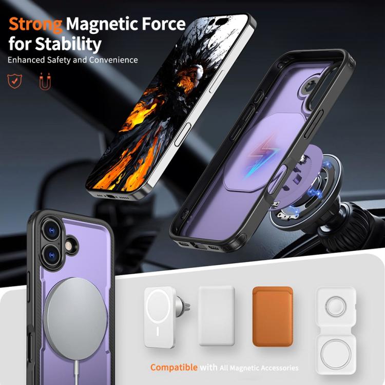 For iPhone 17 Metal 360 Degree Rotation Holder MagSafe Phone Case