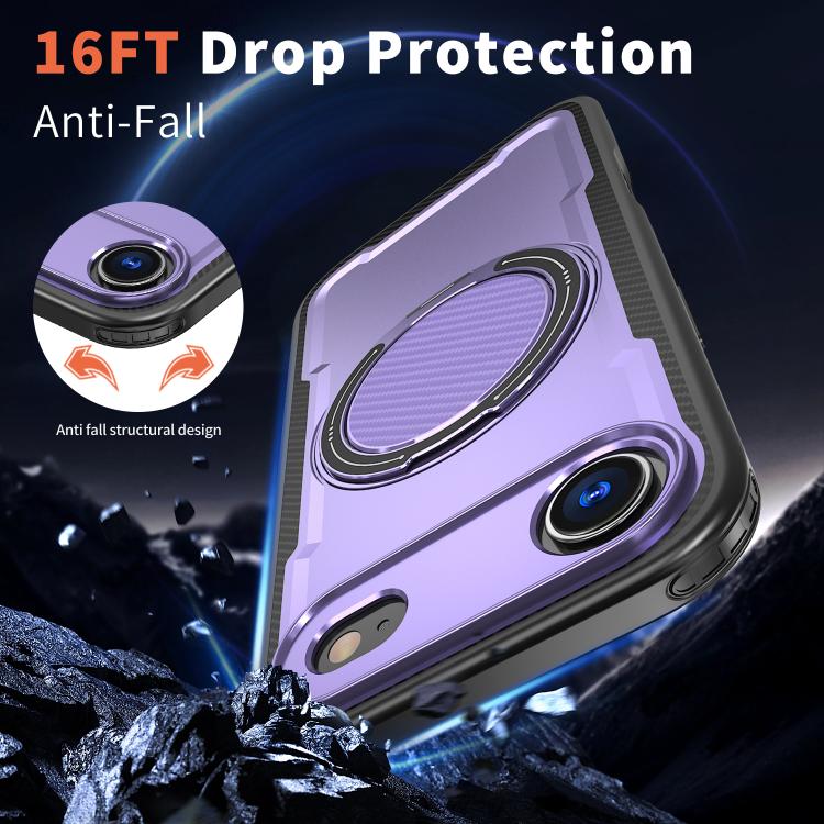 For iPhone Air Metal 360 Degree Rotation Holder MagSafe Phone Case