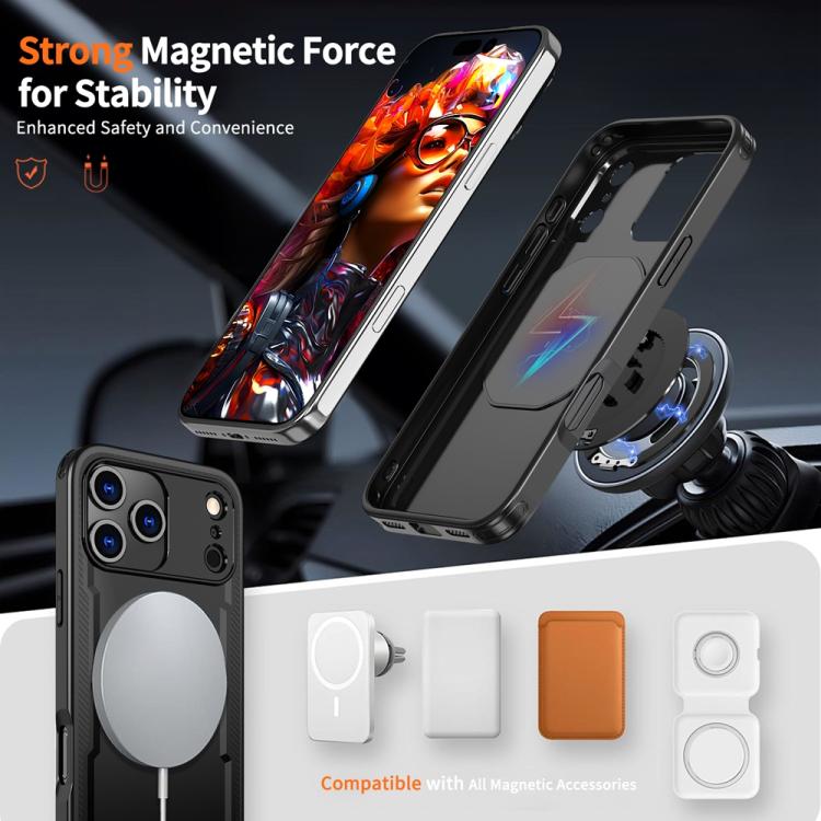 For iPhone 17 Pro Metal 360 Degree Rotation Holder MagSafe Phone Case