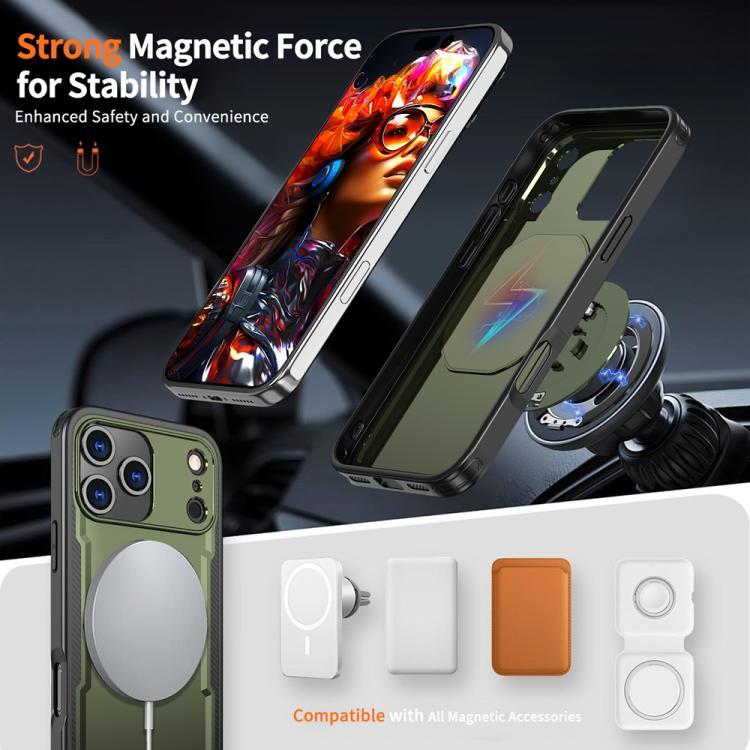 For iPhone 17 Pro Metal 360 Degree Rotation Holder MagSafe Phone Case