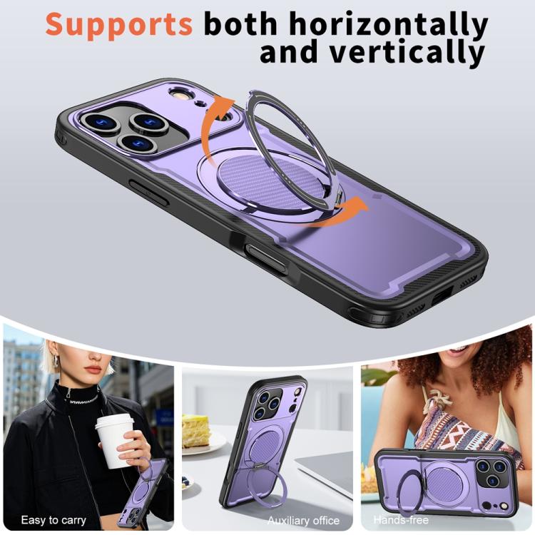 For iPhone 17 Pro Metal 360 Degree Rotation Holder MagSafe Phone Case