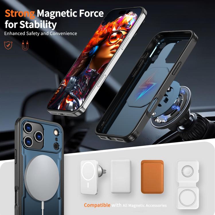 For iPhone 17 Pro Max Metal 360 Degree Rotation Holder MagSafe Phone Case