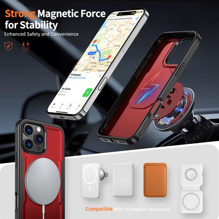 For iPhone 16 Pro Max Metal 360 Degree Rotation Holder MagSafe Phone Case