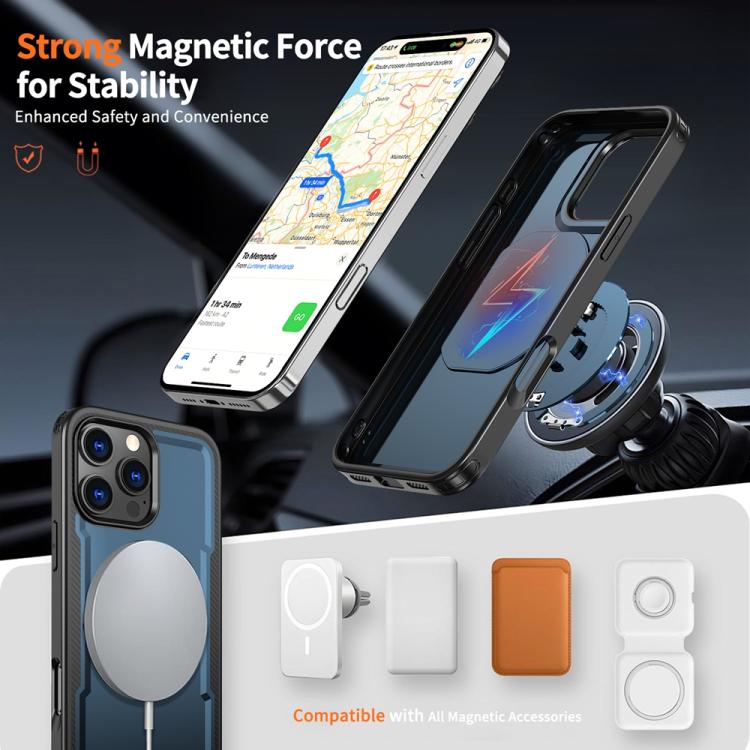 For iPhone 16 Pro Max Metal 360 Degree Rotation Holder MagSafe Phone Case