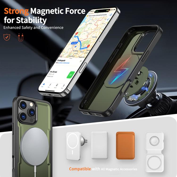 For iPhone 16 Pro Max Metal 360 Degree Rotation Holder MagSafe Phone Case