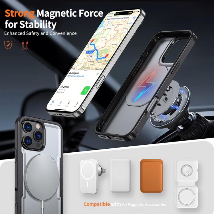 For iPhone 16 Pro Metal 360 Degree Rotation Holder MagSafe Phone Case