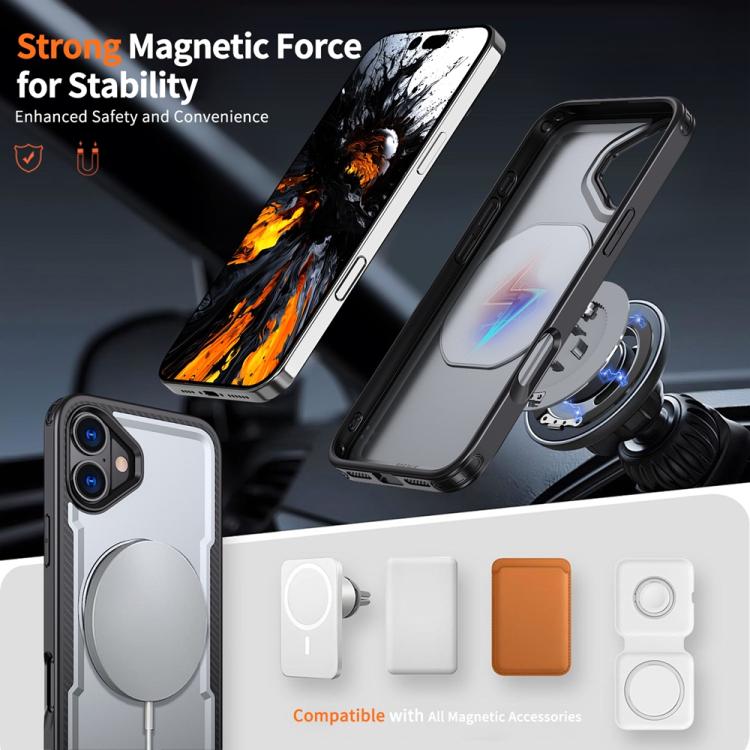 For iPhone 16 Metal 360 Degree Rotation Holder MagSafe Phone Case