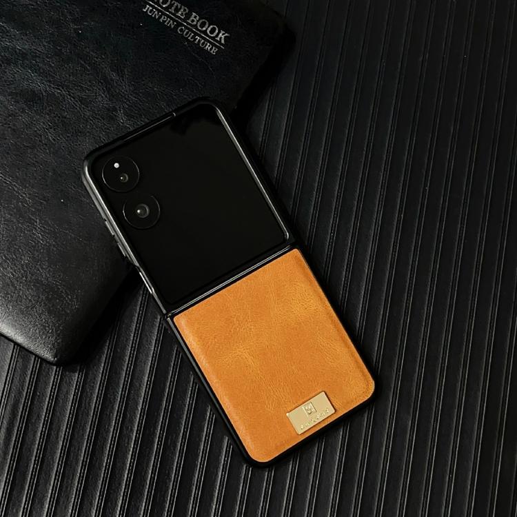 For Xiaomi Mix Flip 2 Crazy Horse Texture PU Phone Case