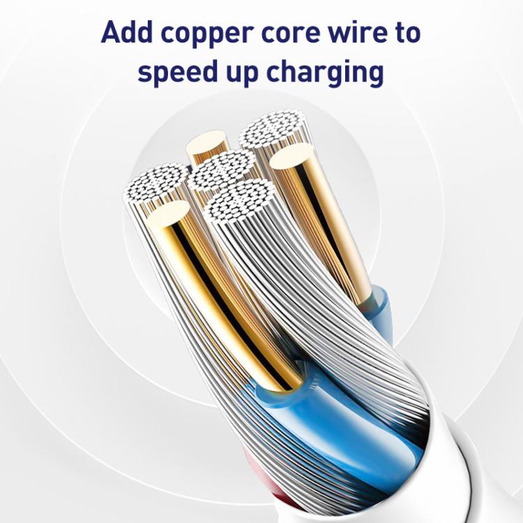 ZGA CB05 5A USB to Type-C Fully Compatible Fast Charging Data Cable, Length: 1m - White