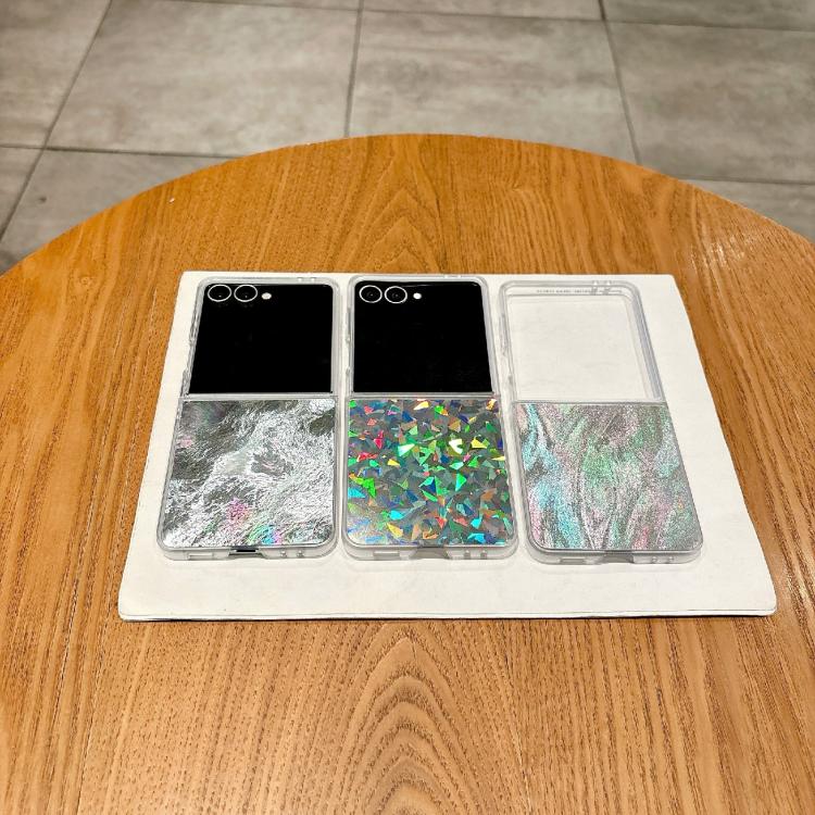 For Samsung Galaxy Z Flip7 5G Transparent Edge PC Folding Phone Case