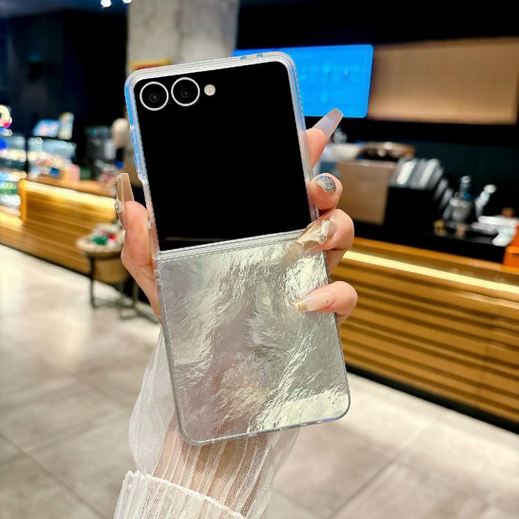 For Samsung Galaxy Z Flip7 5G Transparent Edge PC Folding Phone Case