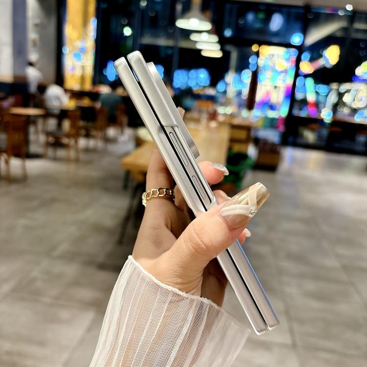 For Samsung Galaxy Z Fold7 5G Transparent Edge PC Folding Phone Case