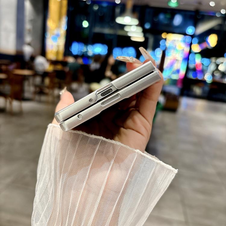 For Samsung Galaxy Z Fold7 5G Silver Edge PC Folding Phone Case