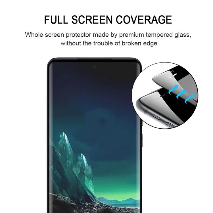 For Motorola Edge 40 Neo Full Glue 9H HD 3D Curved Edge Tempered Glass Film - Black