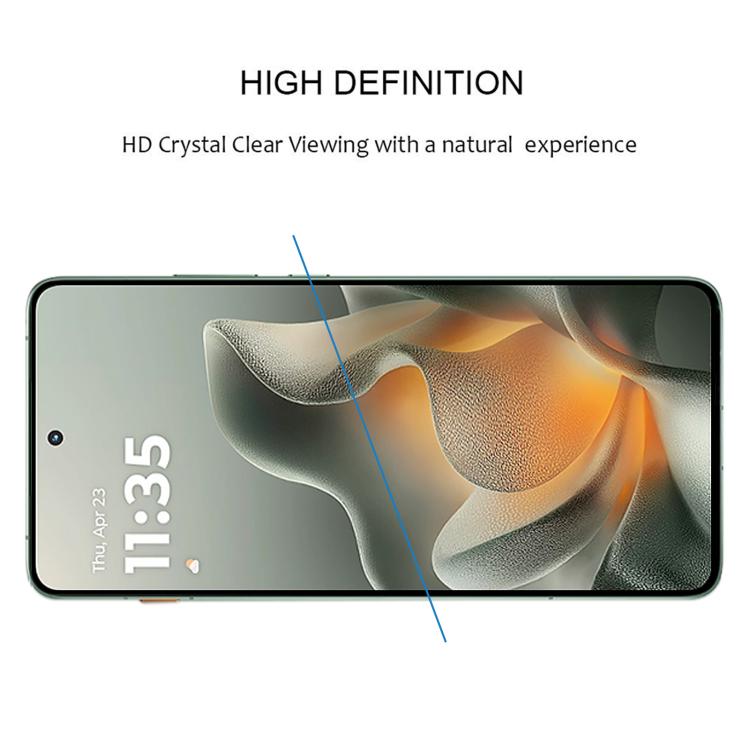 For Motorola Edge 70 Pro 5G Full Glue 9H HD 3D Curved Edge Tempered Glass Film - Black