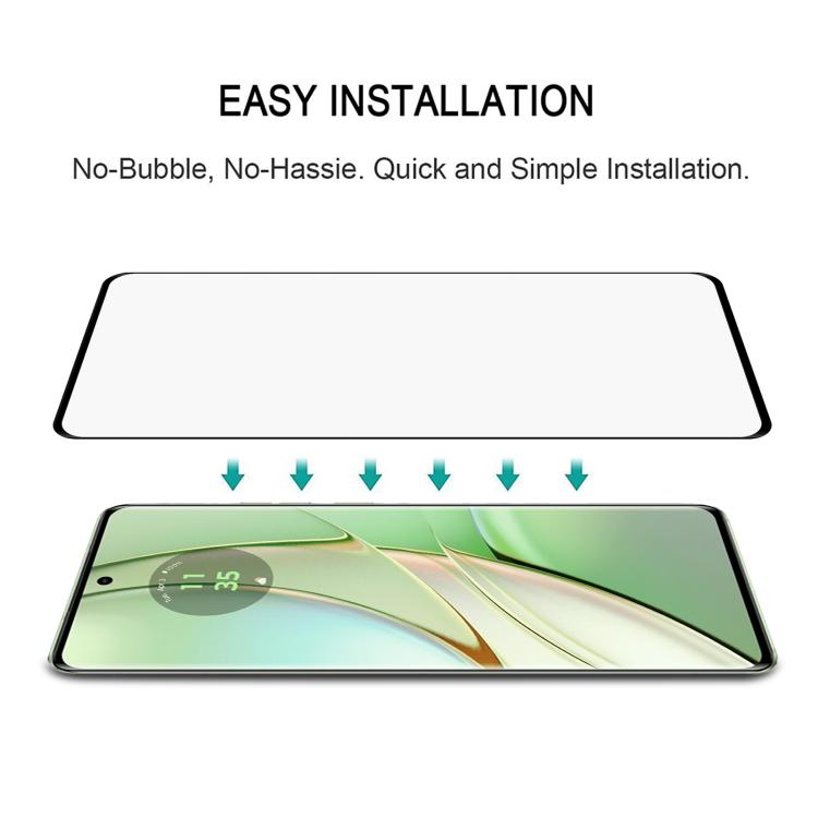 For Motorola Edge 40 25pcs Full Glue 9H HD 3D Curved Edge Tempered Glass Film - Black