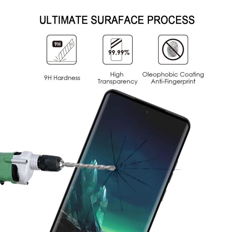 For Motorola Edge 40 Neo 25pcs Full Glue 9H HD 3D Curved Edge Tempered Glass Film - Black