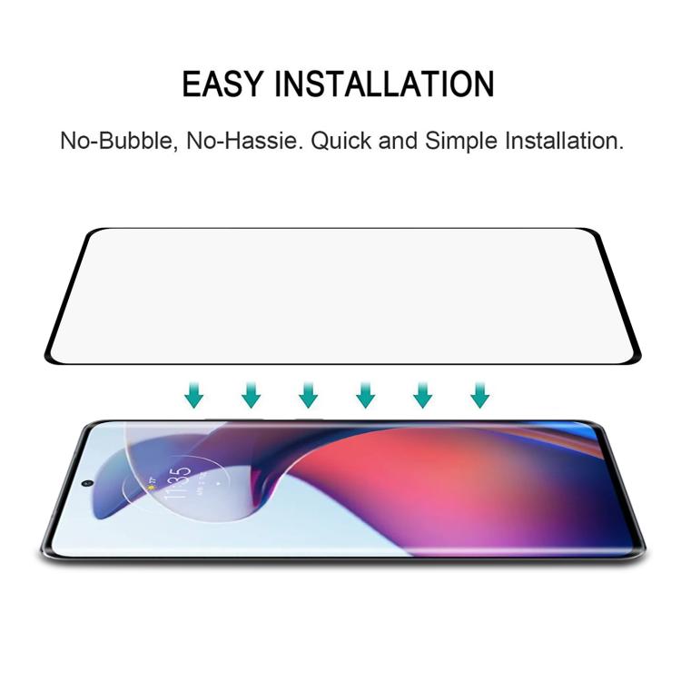 For Motorola Moto S30 Pro 5G 25pcs Full Glue 9H HD 3D Curved Edge Tempered Glass Film - Black