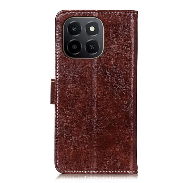 For Honor X6c 4G Retro Crazy Horse Texture Flip Leather Phone Case