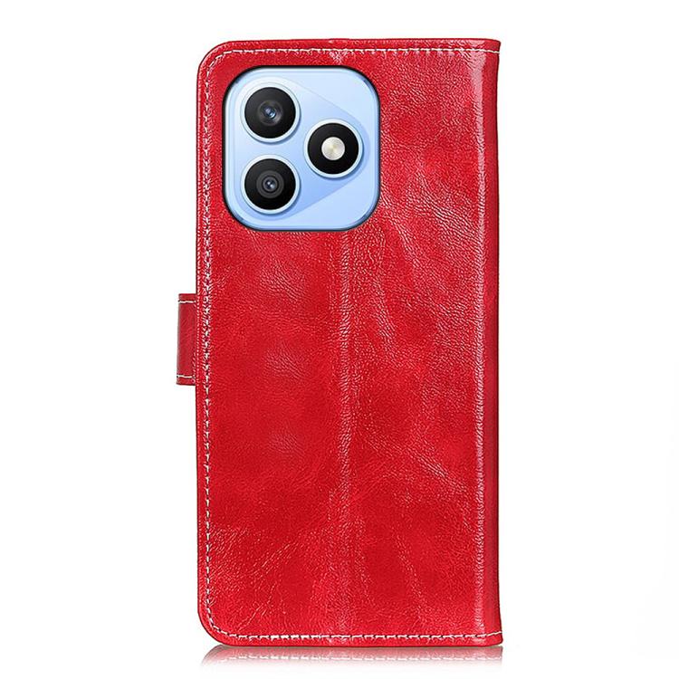 For Honor X8d 4G Retro Crazy Horse Texture Flip Leather Phone Case