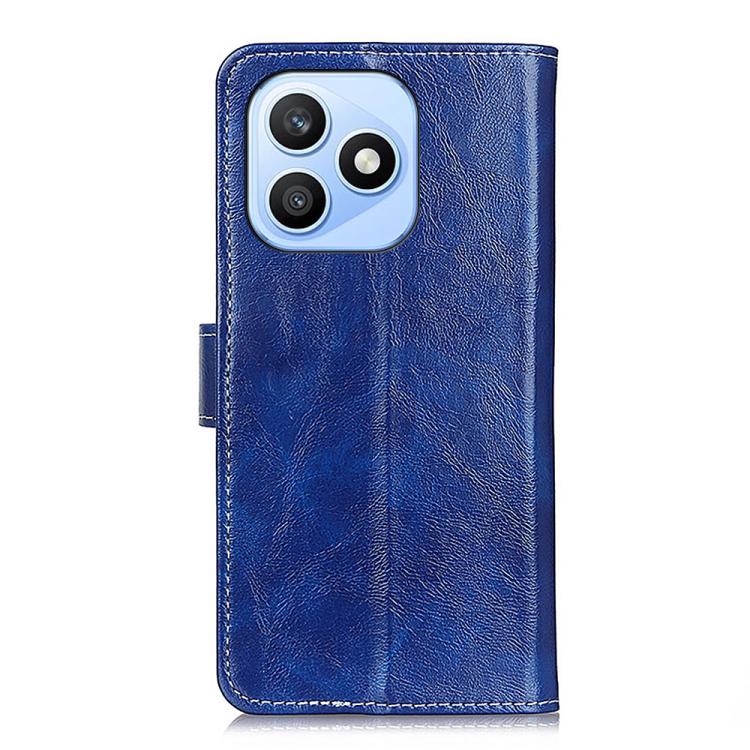 For Honor X8d 4G Retro Crazy Horse Texture Flip Leather Phone Case