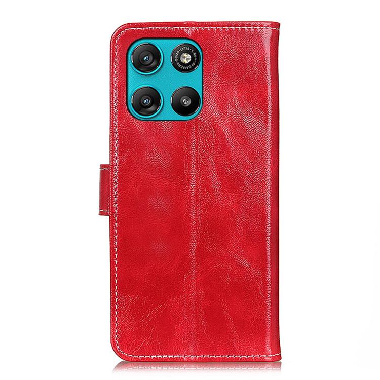 For Motorola Moto G57 Power/G67 Power Retro Crazy Horse Texture Leather Phone Case