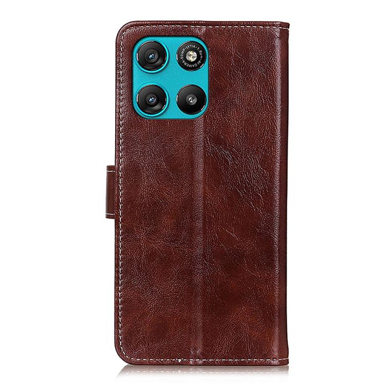 For Motorola Moto G57 Power/G67 Power Retro Crazy Horse Texture Leather Phone Case