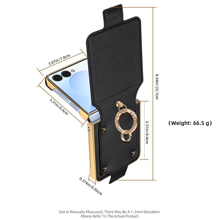 For Samsung Galaxy Z Flip7 VIETAO Colorful PU Leather Phone Case with Ring