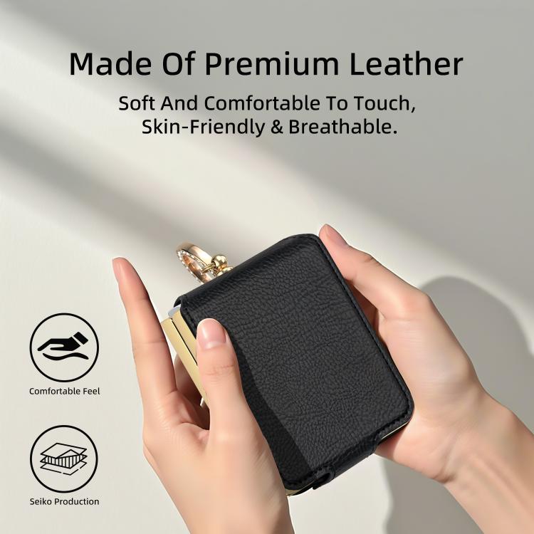 For Samsung Galaxy Z Flip7 VIETAO Colorful PU Leather Phone Case with Ring