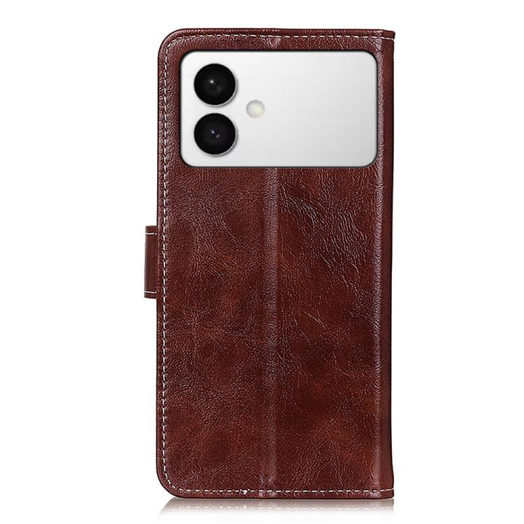 For Samsung Galaxy S26 Edge 5G Retro Crazy Horse Texture Leather Phone Case