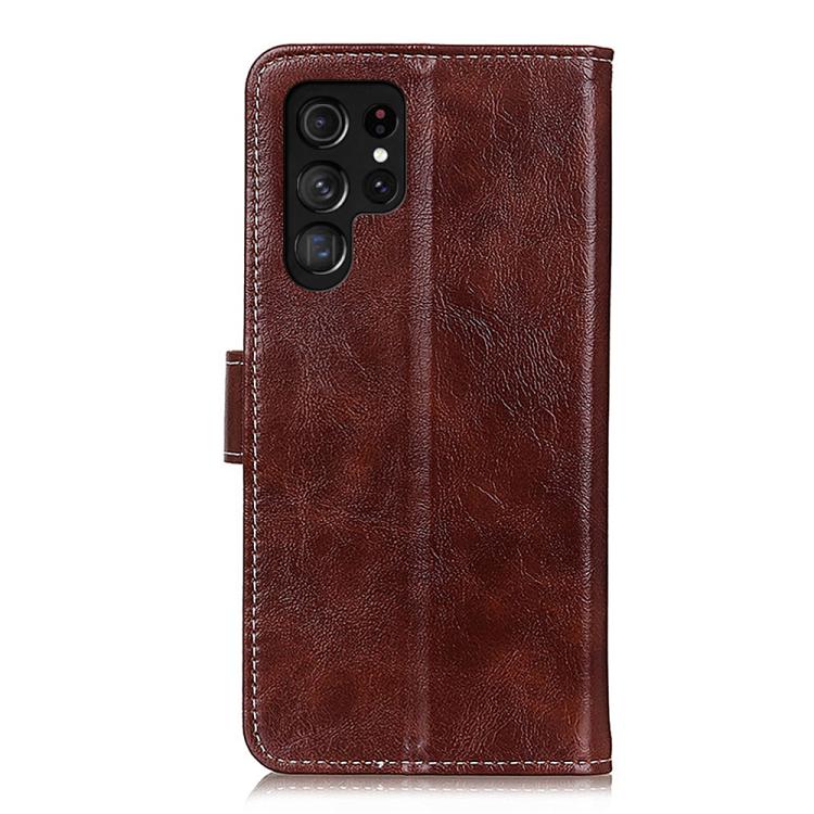 For Samsung Galaxy S26 Ultra 5G Retro Crazy Horse Texture Leather Phone Case