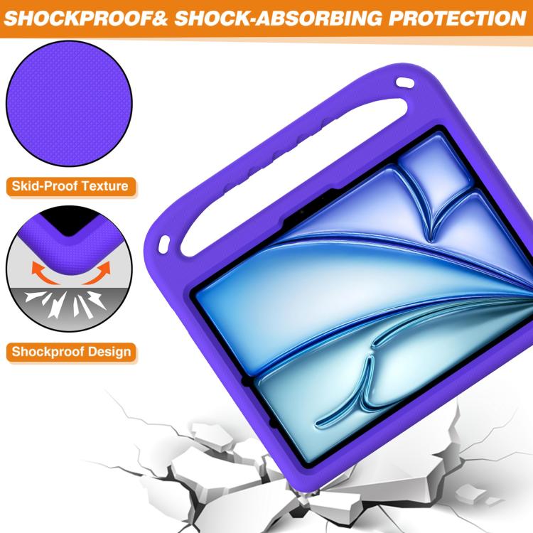 For iPad Air 11 2026 / 2025 / 2024 Handle EVA Shockproof Tablet Case with Holder