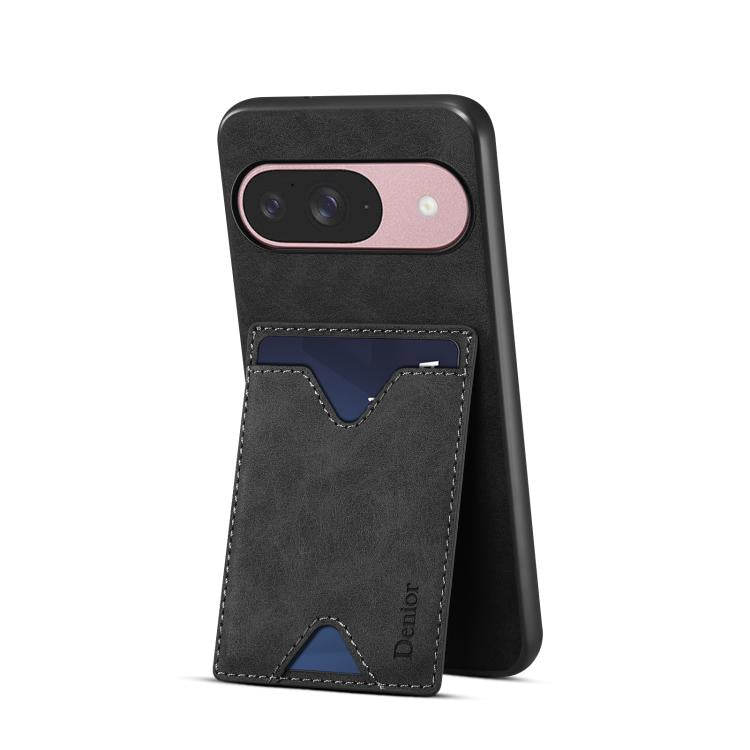 For Google Pixel 10 Pro / Pixel 10 Denior D06 PU Back Cover Card Slot Holder Phone Case