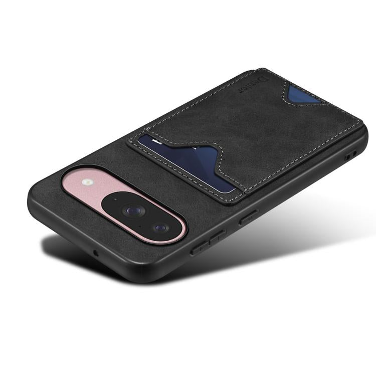 For Google Pixel 10 Pro / Pixel 10 Denior D06 PU Back Cover Card Slot Holder Phone Case